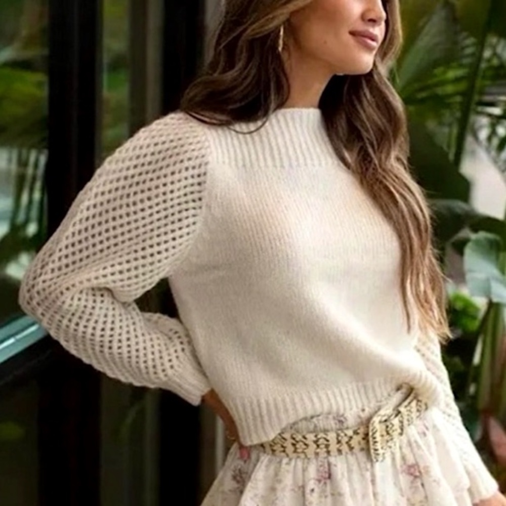 LoveShackFancy Rosie Alpaca Pullover Sweater